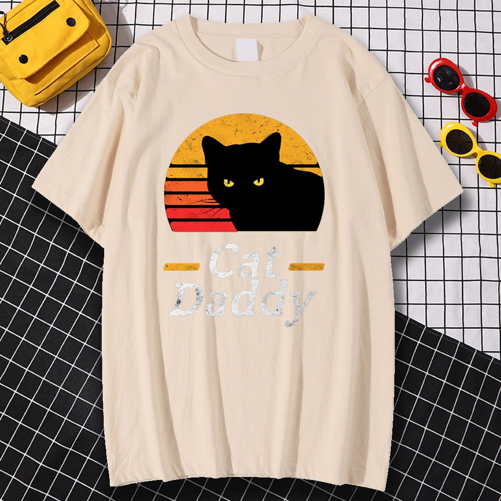 Black Cat Daddy Comfortable T-Shirt