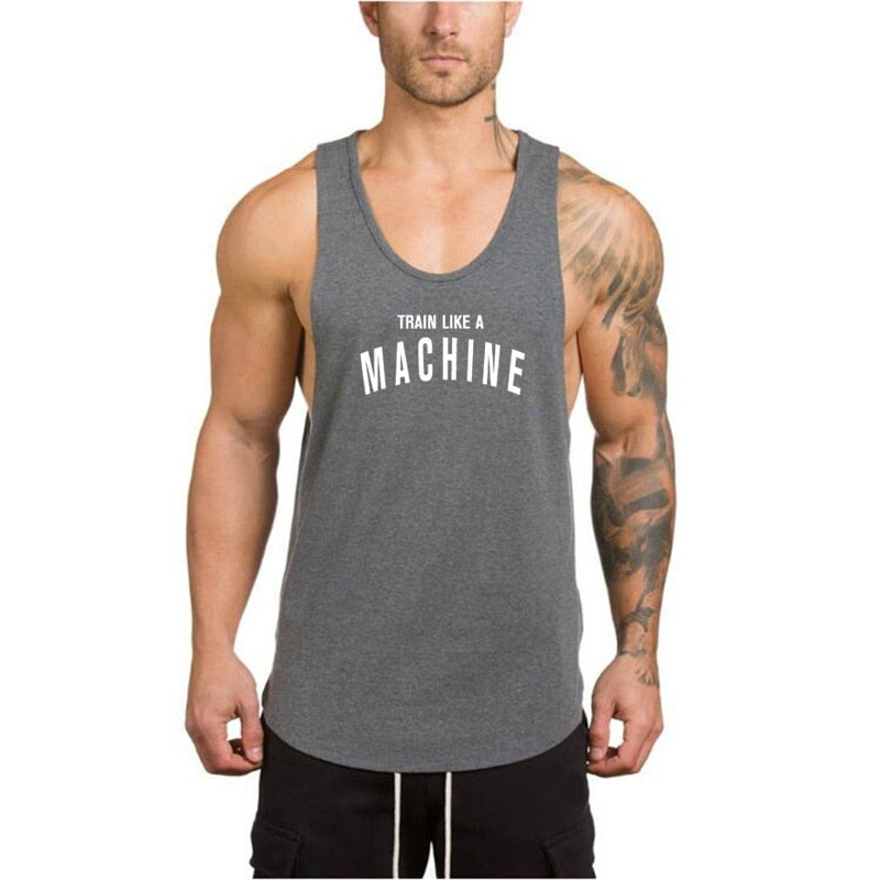 Gym clothing Men Bodybuilding and Fitness Stringer Tank Top