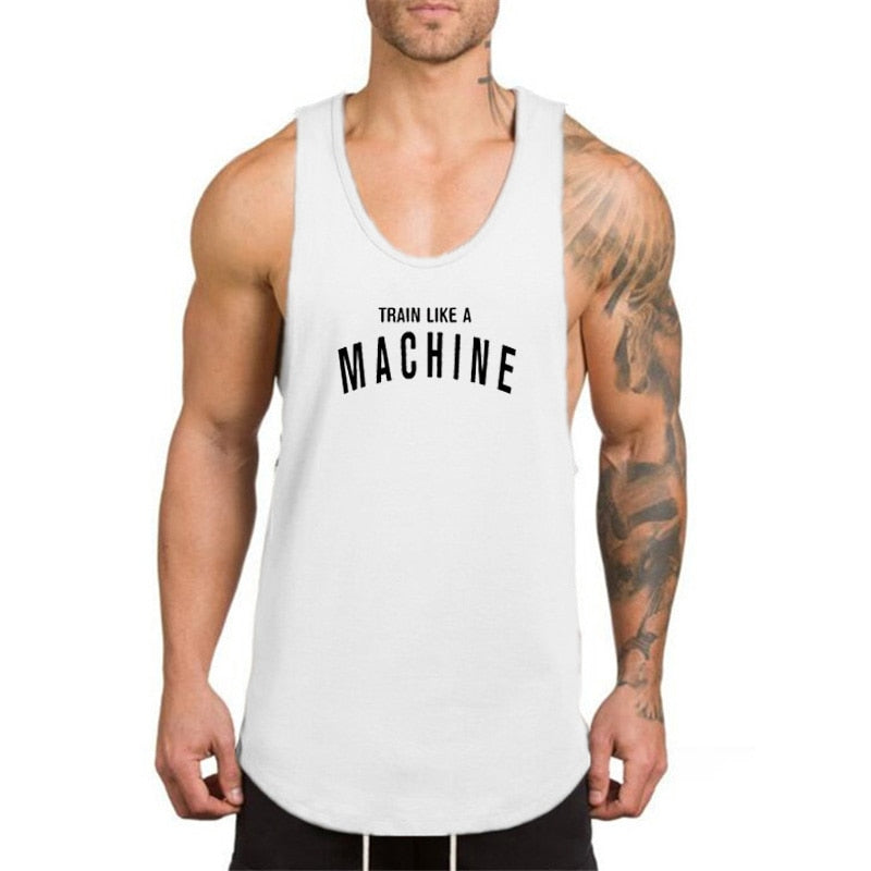 Gym clothing Men Bodybuilding and Fitness Stringer Tank Top