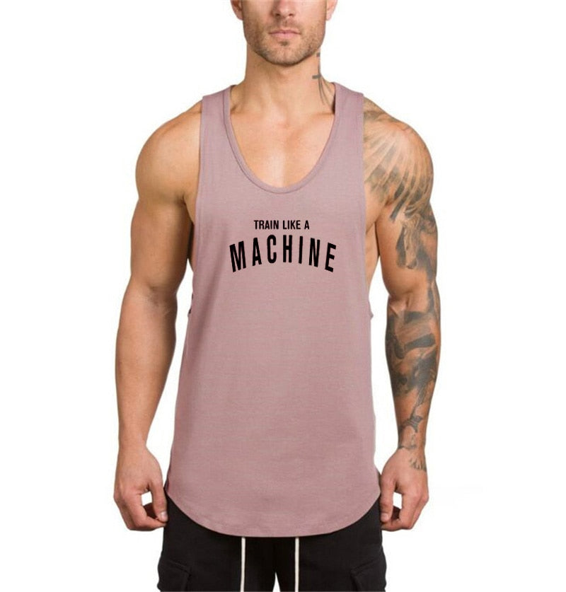 Gym clothing Men Bodybuilding and Fitness Stringer Tank Top